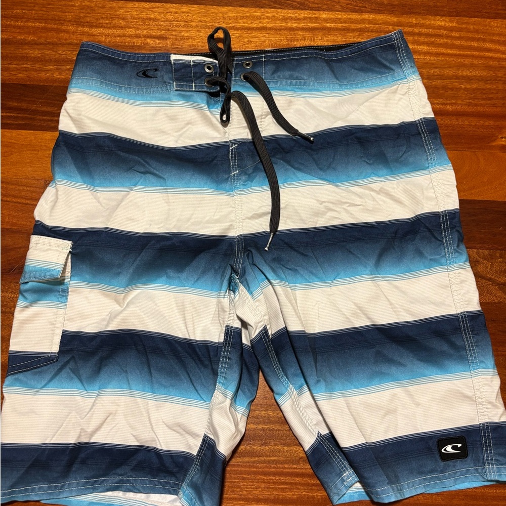 O'Neill Black and White Swim Trunks